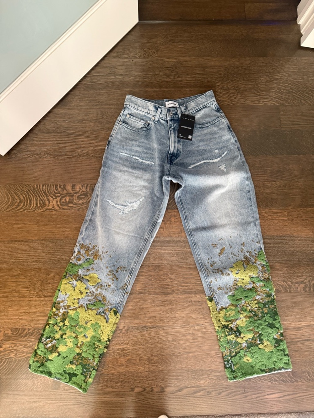 Ryoko Rain Moss Denim Jeans